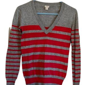 J.Crew Gray & Pink Women’s Sweater XS